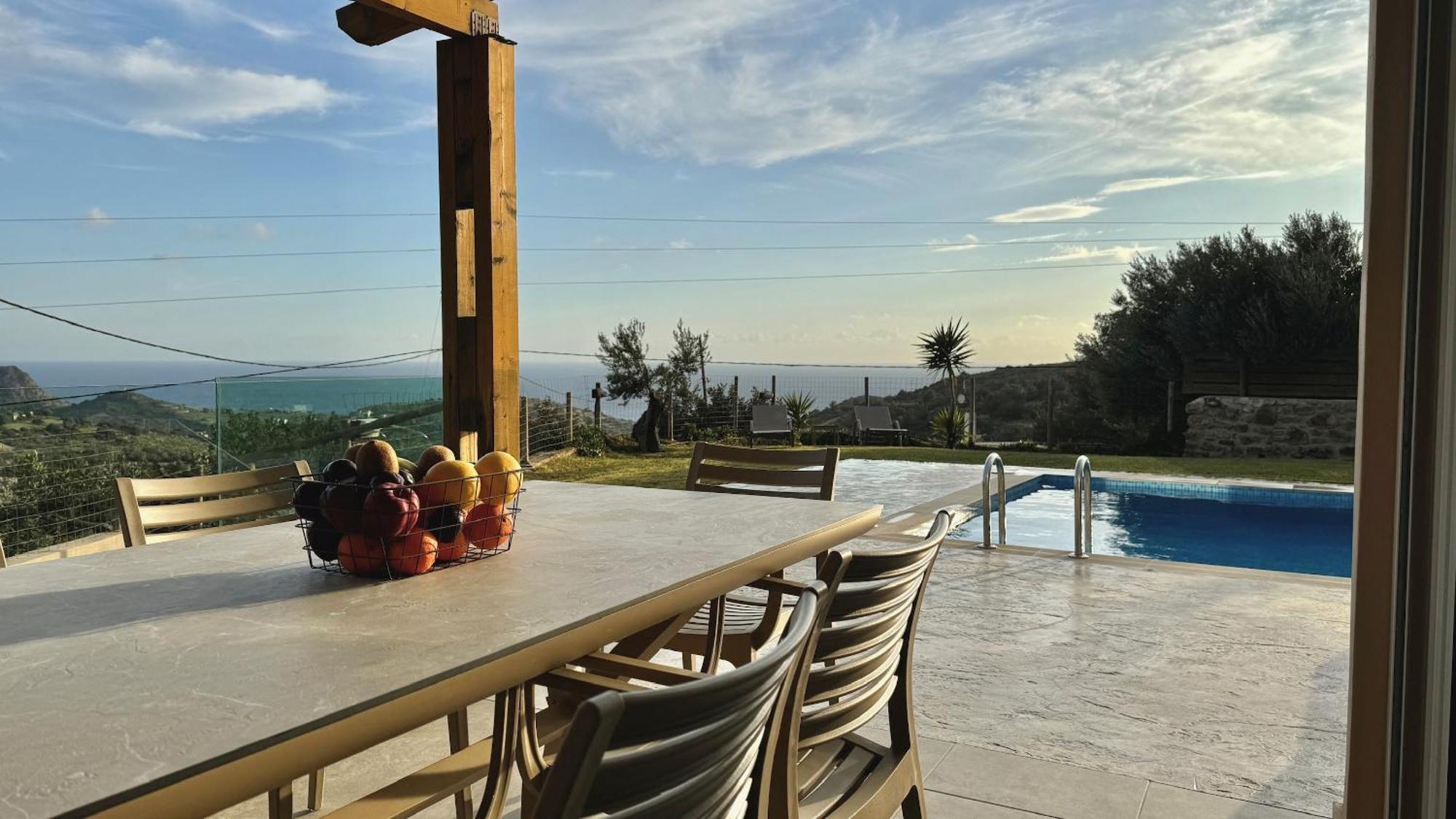 Villa Michael Triopetra Private Villa, Private Swimming Pool, Garden, Panoramic Sunset Exteriör bild