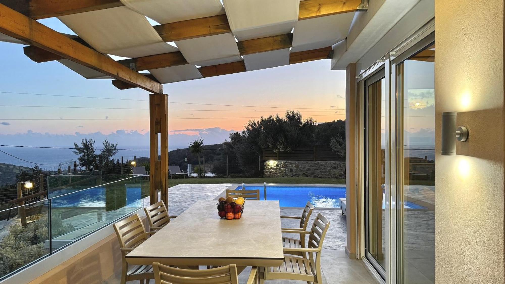 Villa Michael Triopetra Private Villa, Private Swimming Pool, Garden, Panoramic Sunset Exteriör bild